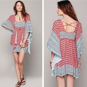 Free People Heart of Gold Caftan Boho dress